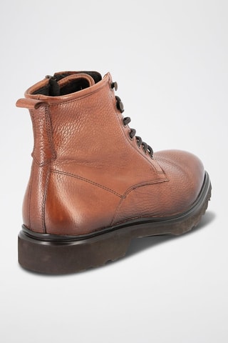 Boots em couro Porter - Castanho