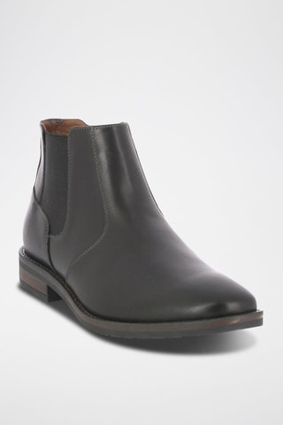 Boots em couro Padova - Preto
