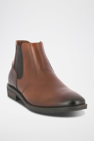 Boots em couro Padova - Castanho