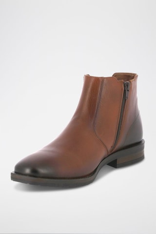 Boots em couro Padova - Castanho