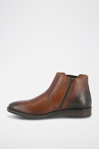 Boots em couro Padova - Castanho