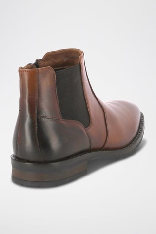 Boots em couro Padova - Castanho