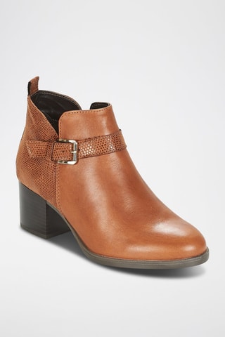 Bottines en cuir Patty 2 Camel