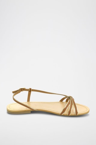 Leren Sandalen Sogni - Camel