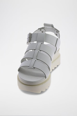 Leren Platform Sandalen Athena - Wit