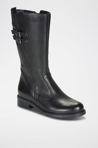 Botas em couro Apollina - Preto