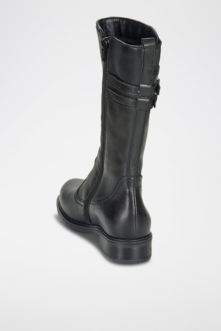 Botas em couro Apollina - Preto