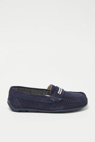 Mocassins em nobuck Romarin - Azul-marinho