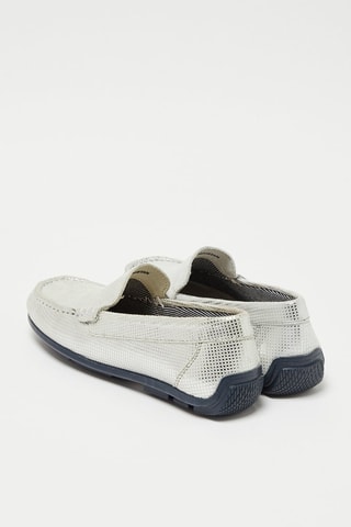 Mocassins em couro Manu - Prateado