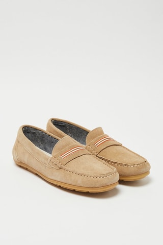 Mocassins em nobuck Romarin - Bege