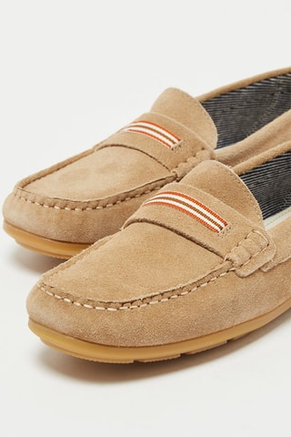 Mocassins em nobuck Romarin - Bege