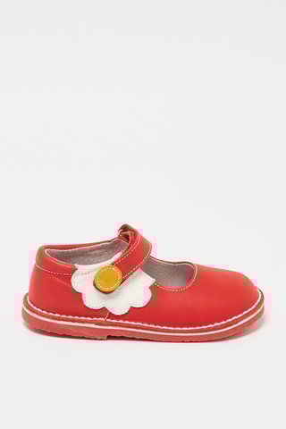 Babies em couro Paquerette - Vermelho