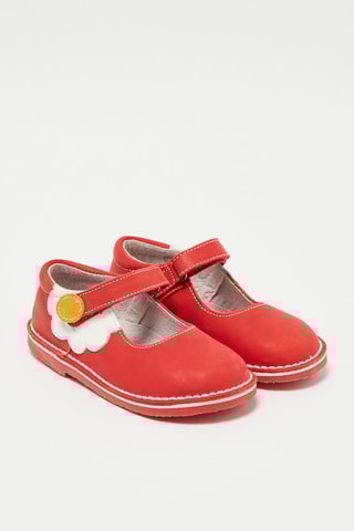 Babies em couro Paquerette - Vermelho