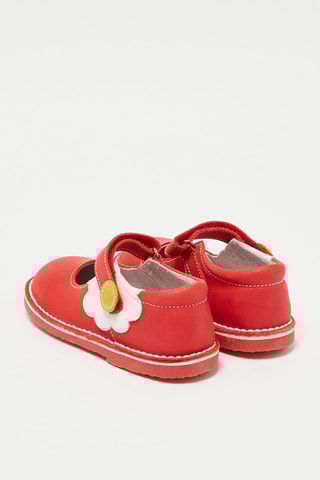 Babies em couro Paquerette - Vermelho