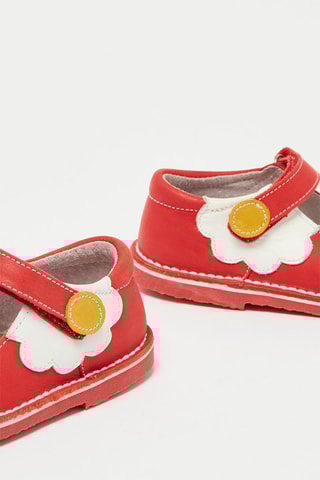 Babies em couro Paquerette - Vermelho