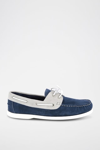 Nubuck Bootschoenen Nauting - Marineblauw en Lichtgrijs