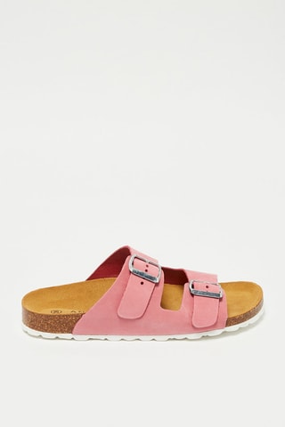 Leren Muiltjes Sabatique - Fuchsia