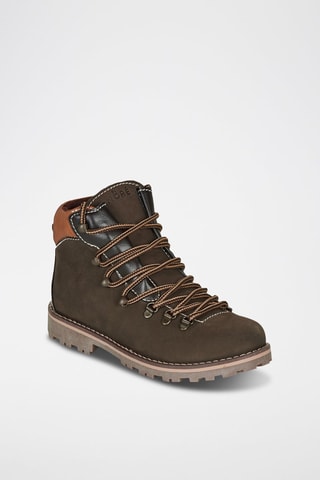 Boots em couro Remy - Castanho