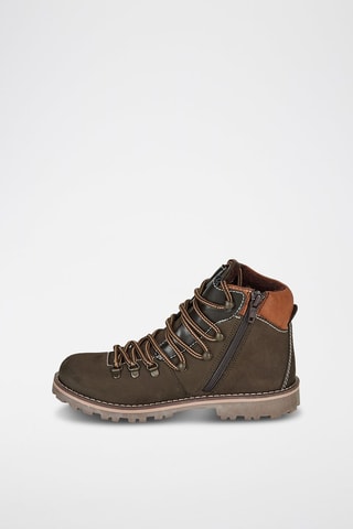 Boots em couro Remy - Castanho