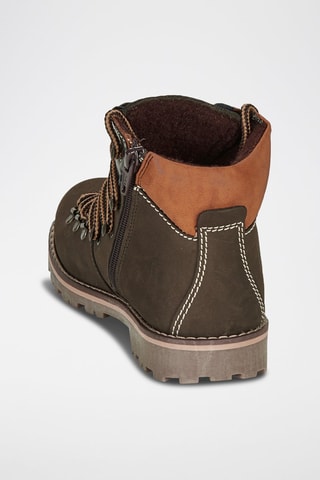 Boots em couro Remy - Castanho