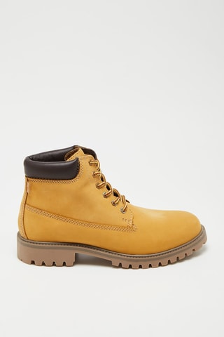 Boots em couro Chamois - Amarelo