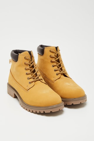 Boots em couro Chamois - Amarelo