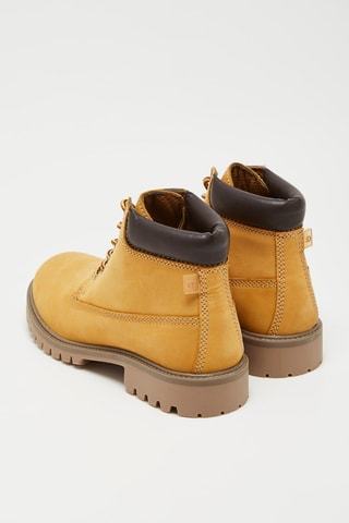 Boots em couro Chamois - Amarelo