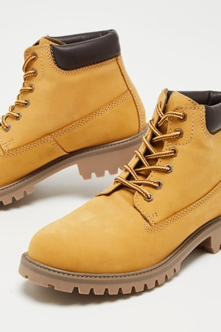 Boots em couro Chamois - Amarelo
