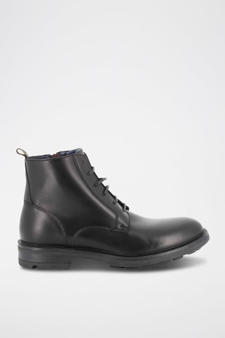 Boots em couro Rexton - Preto
