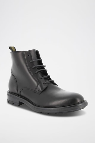 Boots em couro Rexton - Preto