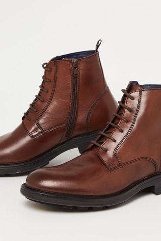 Bottines en cuir Rexton - Marron
