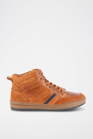 Hoge Leren Sneakers Redcross - Bruin