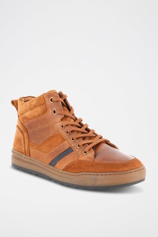 Hoge Leren Sneakers Redcross - Bruin