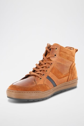 Hoge Leren Sneakers Redcross - Bruin