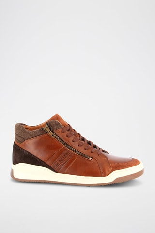 Hoge Leren Sneakers Renouveau - Bruin
