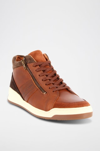 Hoge Leren Sneakers Renouveau - Bruin