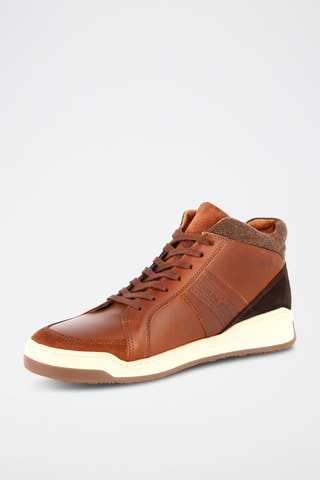 Hoge Leren Sneakers Renouveau - Bruin