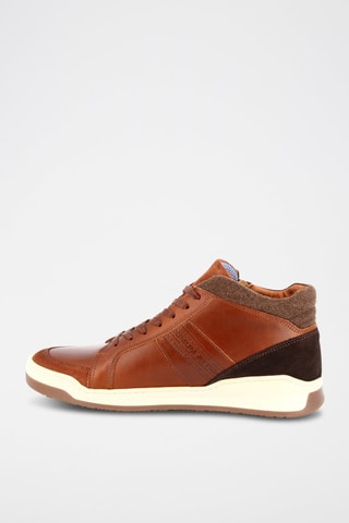 Hoge Leren Sneakers Renouveau - Bruin