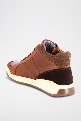 Hoge Leren Sneakers Renouveau - Bruin