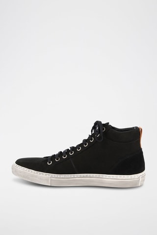 Hoge Nubuck Sneakers Rosaro - Zwart
