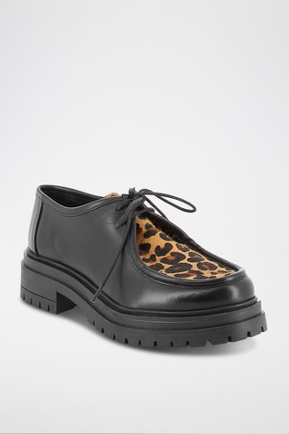 Leren Derby's Gominette - Zwart