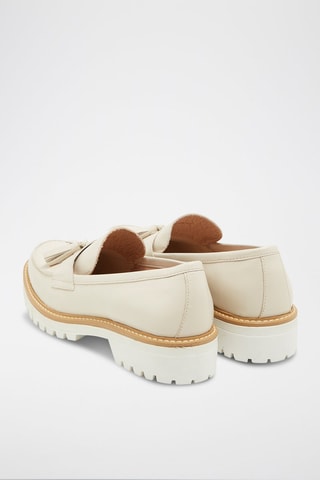 Leren Mocassins Beige