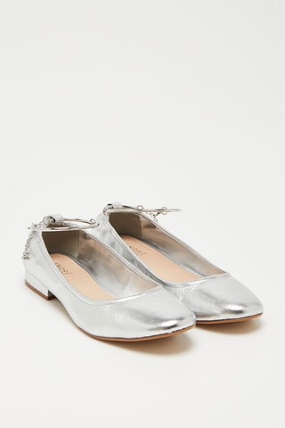 Leren Ballerina’s L’Amoureuse - Zilverkleurig