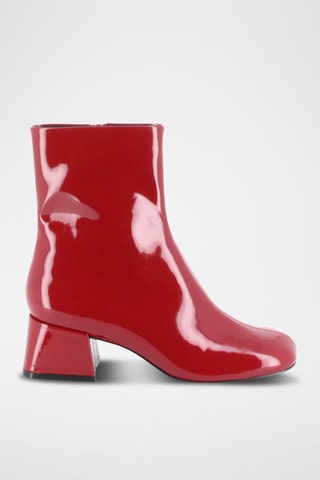 Lakleren Enkellaarzen Madelyne - Rood