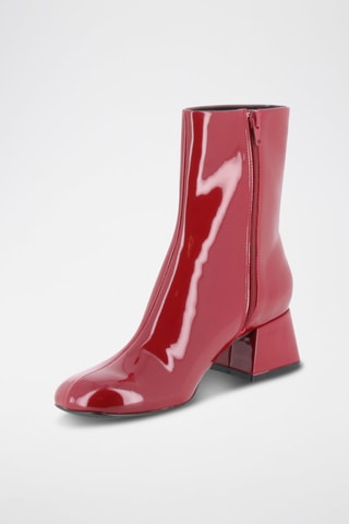Lakleren Enkellaarzen Madelyne - Rood