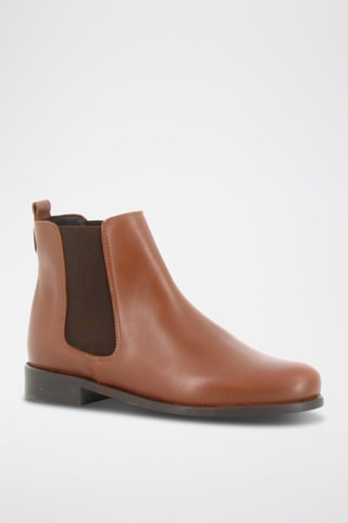 Leren Chelsea Boots Caramel 3 - Bruin