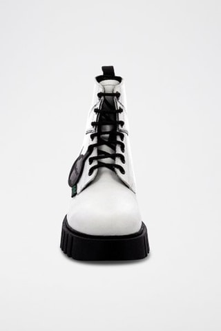 Leren Enkellaarzen Kick Fabulous  Wit