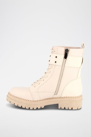 Platform Enkellaarzen Udo - Beige