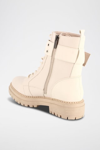 Platform Enkellaarzen Udo - Beige