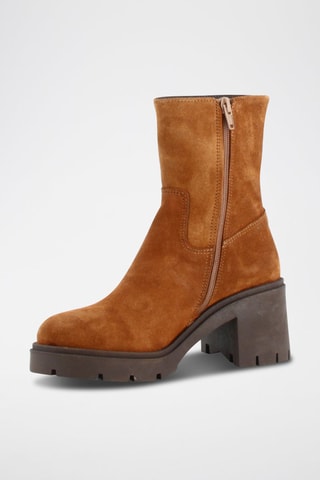 Nubuck Enkellaarzen Amaya - Camel